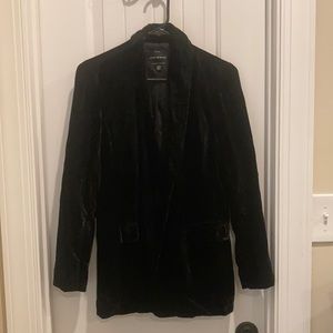 Lucky Brand Black Velvet Blazer